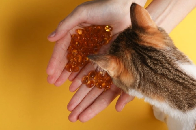 can cats take human fish oil