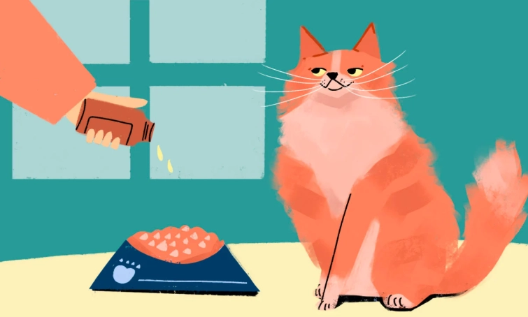 can cats take human fish oil