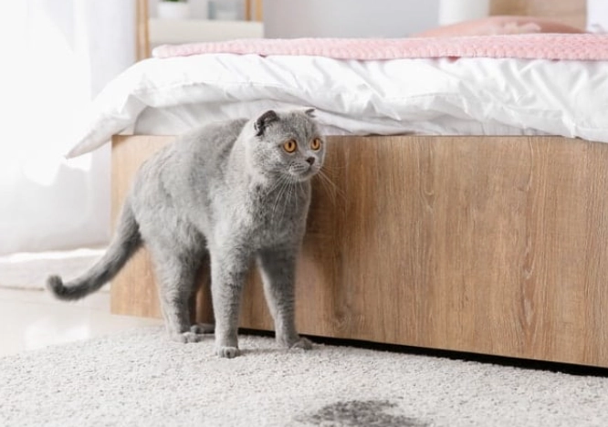 remove cat urine smell