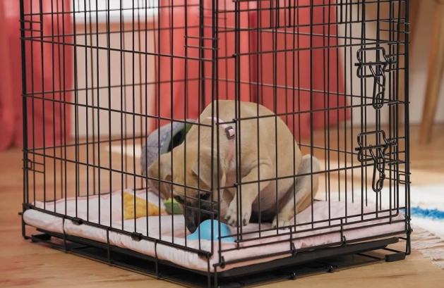 crate train puppy overnight crate train puppy overnight