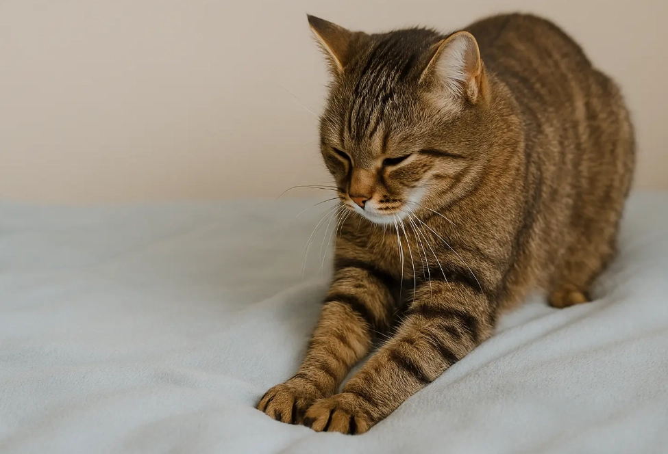 why do cats knead suddenly