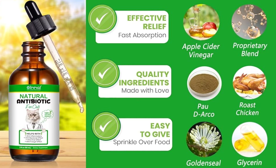 Natural antiseptic for cat scratch