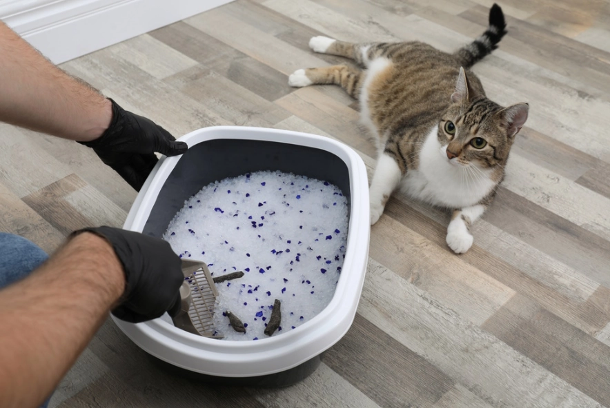 How do you disinfect a cat scratch?