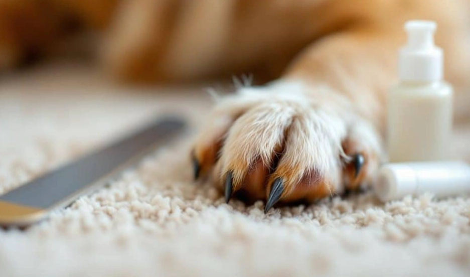 how to care for dog paws